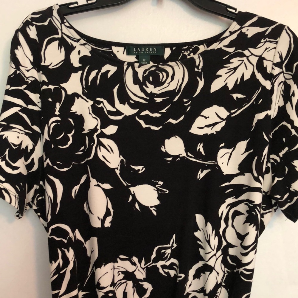Black and cream Lauren Ralph Lauren dress